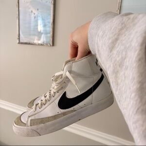 Nike White and Black Blazers